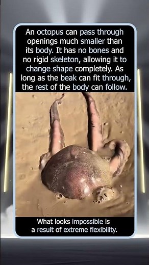 How an Octopus Fits Through Impossible Spaces