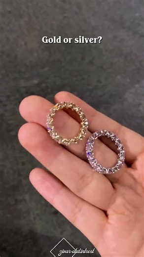 Gold or Silver Ring? 💍 Which One Wins? ✨ #Shorts #jewellery #diamond #viral
