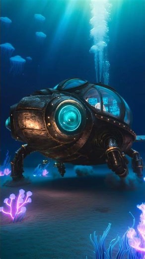 First Ever Sea Turtle Submarine | Cinematic AI Sci-Fi Ocean Exploration 🌊🐢