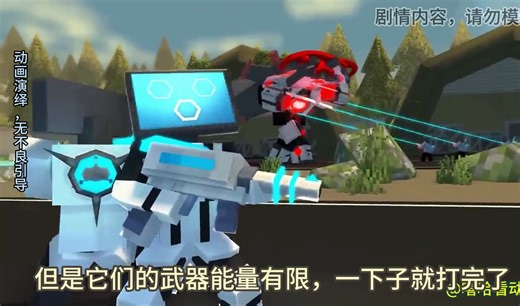 天啊，电脑人纷纷变成了怪物，它们被分成好坏两个阵营！