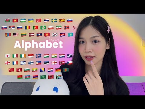 ASMR Alphabet in 60 Different Languages 🩷 Let’s Learn Languages Around The World!