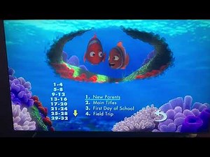 Finding Nemo 2003 DVD menu walkthrough - disc 1
