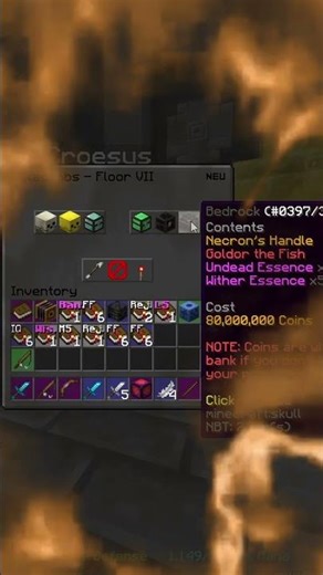 Ironman NECRON HANDLE Drop! #minecraft #hypixelskyblock #skyblock #hypixel #ironman