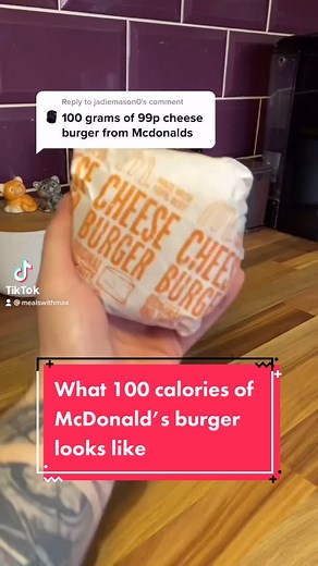 McDonald's Cheeseburger Calorie Counting