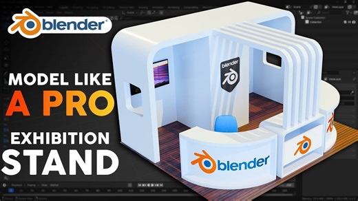 【Blender】制作一个风格化展台（中文字幕）