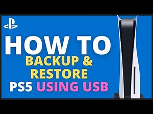 PS5 - How to Backup & Restore Using USB Drive Tutorial! (For Beginners)