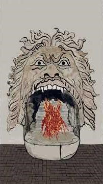 flame dress fireplace, hellmouth version #fireplaceambience #illustration #animation