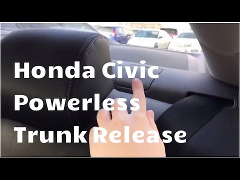 2016 Honda Civic Secret Powerless Trunk Release | WHITBY OSHAWA HONDA