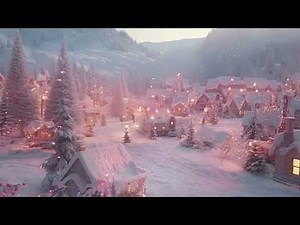 Snow Storm in a Winter Village — Christmas Ambience (no ads)