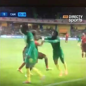 Alex Song Vs Fábio Coentrão ~ Portugal vs Cameroon ~ FIGHT Friendly Match 2014
