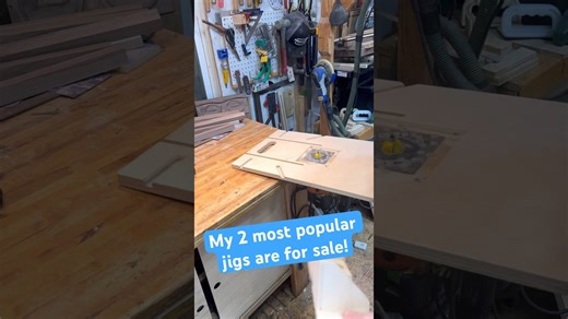 Portable plywood router table and flattening jig are for sale! #workshop #diy #woodworking