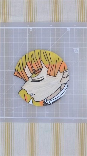Making Zenitsu Keychain⚡️귀멸의 칼날 젠이츠 오븐에 굽기 #demonslayer #diy