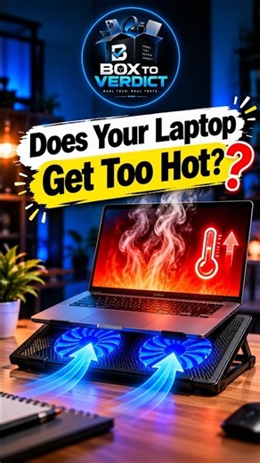 Does Your Laptop Get Too Hot? 🥵 | Cooling Pad Test #shorts| Box to Verdict