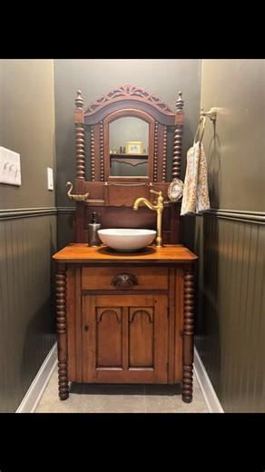 Transforming a Victorian Era Antique Washstand