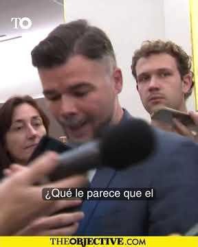 Rufián, sobre Leire Díez: «Seguramente no era una militante más».