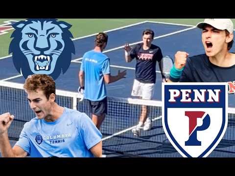 Columbia University (Nicolas Kotzen) vs Penn University (Luka Butera) Singles Match Highlights