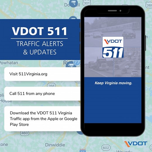 10K views · 65 shares | 5/11 is the perfect day to talk about VDOT 511 Virginia Traffic. 511 provides users with traffic information about road conditions, congestion, and highway construction anywhere you are, anytime you need it. #KnowBeforeYouGo with 511. ☎️ call 511  visit 511virginia.org  download the VDOT 511 app: https://bit.ly/41fhfSh | Virginia Department of Transportation | Facebook