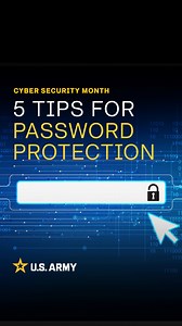 7.2K views · 413 reactions | October is Cybersecurity Awareness Month. Watch this reel to learn how to protect your data with strong passwords. | U.S. Army | Facebook