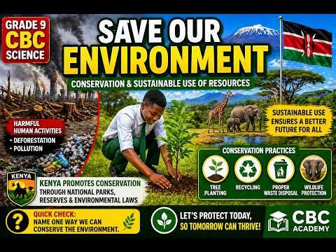 Environmental Conservation Explained | Sustainable Use of Resources (Grade 9 CBC)