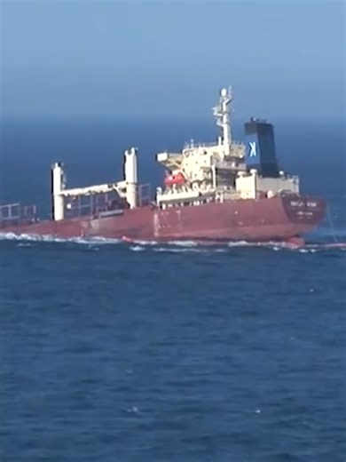 Large Ship Sinking Captured on Video