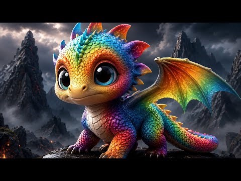 Rainbow Dragon Cinematic Adventure Story ✨️ | Baby Dragon Adventure CATROON story ♥️