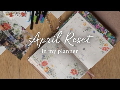 April Plan With Me 🌷 Sterling Ink Common Planner Setup + Stickers