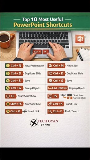 PowerPoint Shortcuts That Save Hours ⏱️