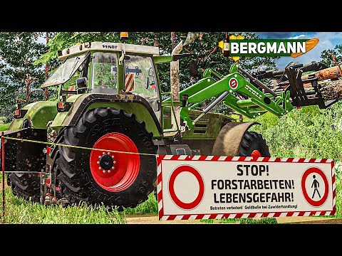 LS19 HOF BERGMANN #124​​​: Letzte FORSTARBEITEN: unfassbare Einnahmen durch Holz | FARMING SIMULATOR