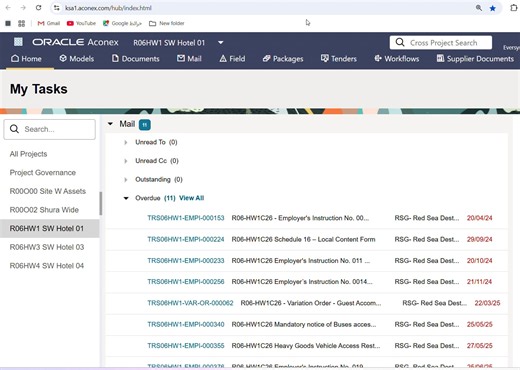 Document Register in Aconex , Add/Upload document in Aconex , Aconex Register Documents tutorials
