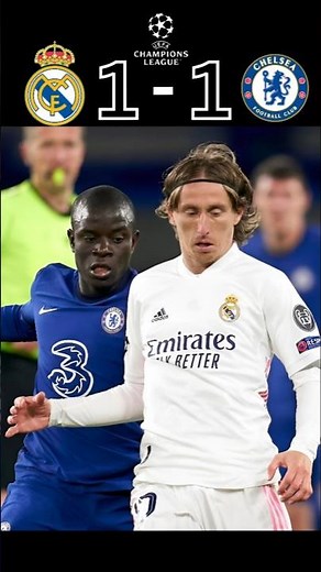 Real Madrid 1 - 1 Chelsea UCL 2020/21 & Benzama Ramos Rescue Real Madrid.