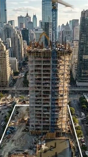 Time Lapse: Empty Land to Massive High-Rise Building in the City RENOVATION