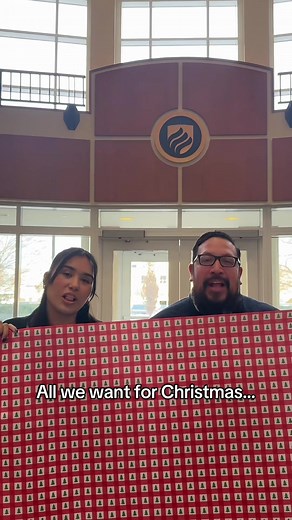 Dear Santa, check your portal 👀🎄 #elmhurst #university #christmas #holidays #college #pov
