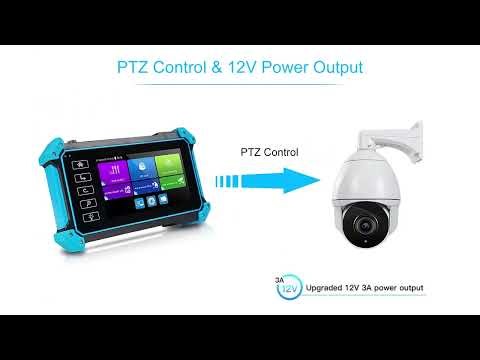Pegatah CCTV Tester with HDMI VGA Input CCTV Monitor for IP Camera