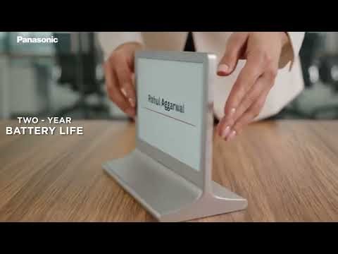 Panasonic eSignCard | Digital Name Tags for Smart Meeting Rooms | Go Paperless