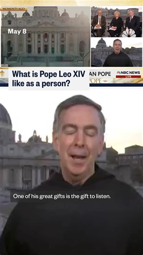 Father Joseph Farrell, vicar general of the Order of St. Augustine, spent time with Pope Leo XIV before the conclave. He describes his impression of the new pope. | NBC News