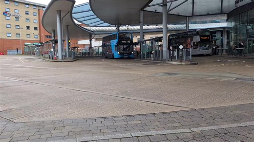 central connect leaving Norwich bus station February 2026 #buses #fyp