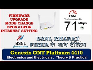 Genexis Platinum 4410 ont firmware upgrade mode change GPON EPON Internet setting