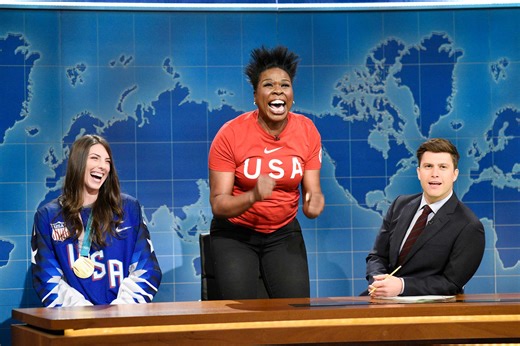 Hilary Knight Helped Leslie Jones Explain Why Women's Hockey Rules on SNL