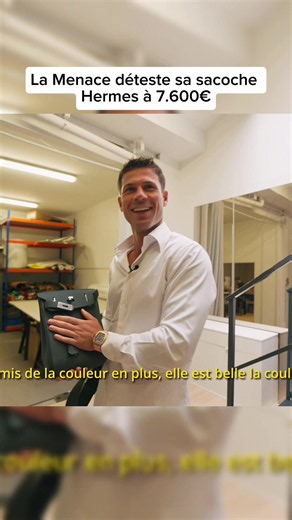La Menace déteste sa sacoche Hermes à 7.600€. #lamenace