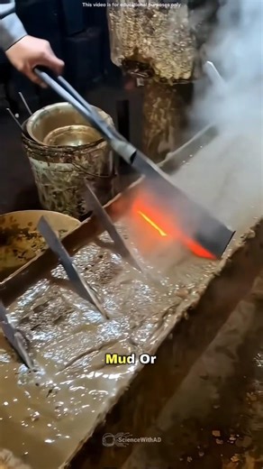 Why Are Blacksmiths Stabbing Metal Into Mud?!🤯