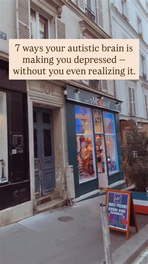 Autistic rumination isn’t just “overthinking.” It’s a looping mental replay that can quietly pull you into depression without you realizing it. Here are 7 ways it happens 👇 1. Replaying social mistakes — Your brain can’t “move on” from awkward moments, replaying them like unfinished puzzles. 2. Trying to solve emotional confusion — You analyze every feeling to understand it, but the more you analyze, the worse you feel. 3. Fixating on fairness — Injustice and hypocrisy stick in your mind, makin