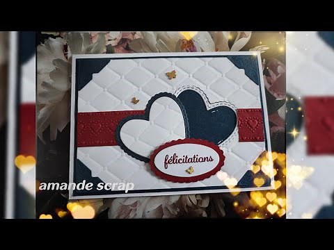 🌹tuto carte mariage 💒 #facile #scrapbooking #astuce