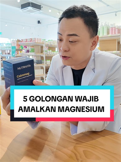 Golongan yang selalu stress, susah tidur, minum kopi setiap hari atau aktif bersukan sebenarnya sangat mudah mengalami kekurangan magnesium tanpa sedar. Magnesium bukan sekadar untuk muscle cramp. Mineral ini terlibat dalam lebih 300 fungsi penting dalam badan termasuk: • fungsi saraf • kontraksi otot • kualiti tidur • penghasilan tenaga (ATP) Sebab itu magnesium sering digunakan untuk support sleep quality, muscle recovery dan nervous system balance. Kalau badan selalu letih, susah tidur atau m