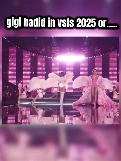 GIGIHADID in victoria secret fashion show 2025 or 2015. @gigihadid @victoriassecret #supermodel #catwalk #gigihadid #vsfs #victoriassecretfashionshow
