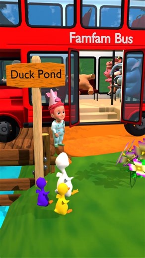 The Wheels on the Bus Shorts | Animals Version | Super Simple Songs