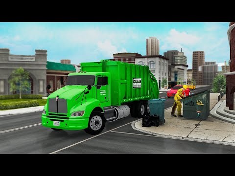 City Garbage Trash Truck Game 🚛♻️ | Realistic Waste Collection & City Cleaning