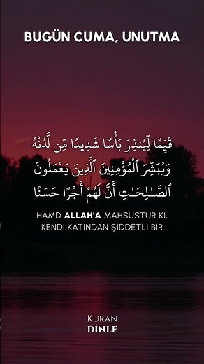 Bugün Cuma — Kehf Suresi'ni Unutma | Kuran Dinle