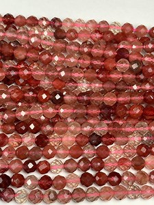 AAA Natural Red Lazasine Andesine Labradorite Faceted Round Beads Gemstone Strand 15.5” 4mm - Etsy