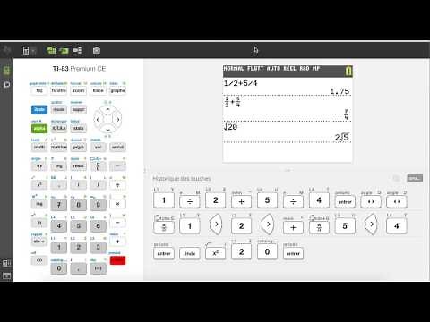 Effectuer des calculs simples avec la TI-83 Premium CE