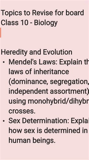 Board Revision Class 10 Heredity Chapter